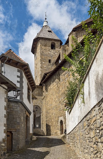 Street with Church of St. John the Evangelist