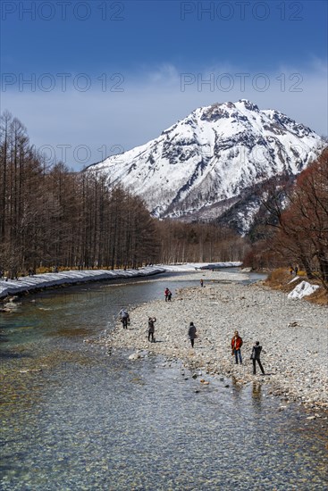 Visitors at the Azusa River