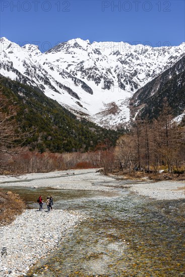 Visitors at the Azusa River