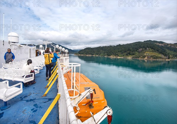 View from ferry into the fjord