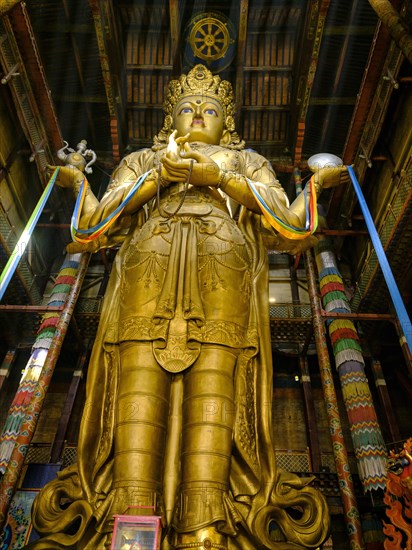 26 meter high statue of the goddess Janraisig