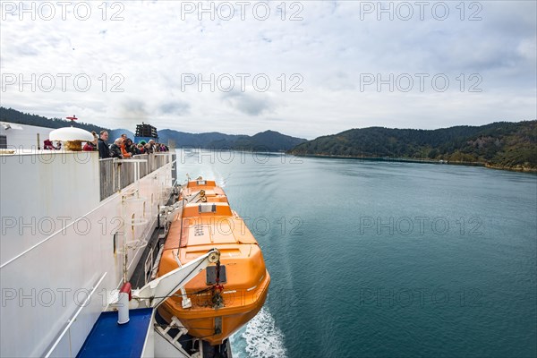 View from ferry into the fjord