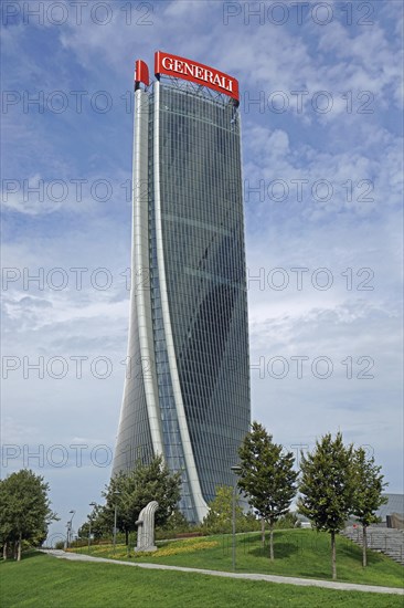 Generali Tower or Torre Generali or Lo Storto by architect Zara Hadid