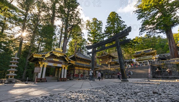 Torii gate at Tosho-gu Shrine from the 17th century