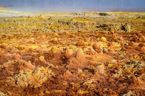 Dallol hydrothermal hot springs in the Danakil depression