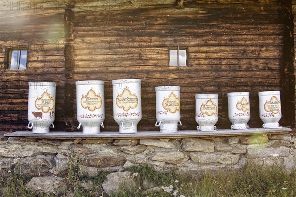Milk cans at the alp