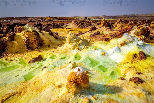 Dallol hydrothermal hot springs in the Danakil depression