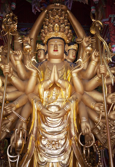 Thousand-armed Bodhisattva in Naksana Temple near Sokcho