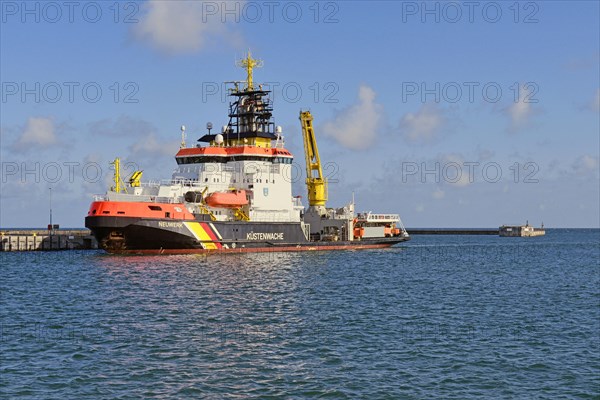 Coast Guard Ship in Port