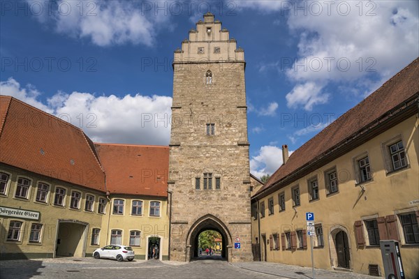 Rothenburger Tor in the old town of Dinkelsbuhl