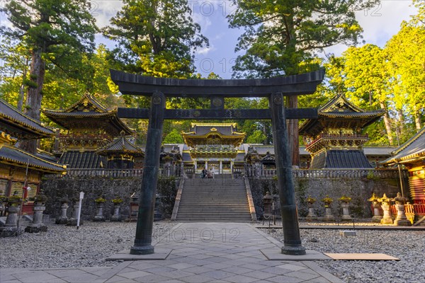 Torii gate at Tosho-gu Shrine from the 17th century