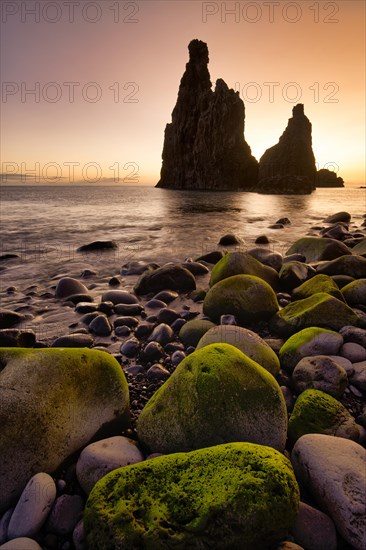 Volcanic rock formation Ilheus da Rib