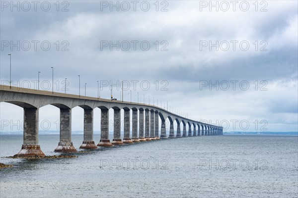 Confederation bridge linking New Brunswick with Prince Edward Island