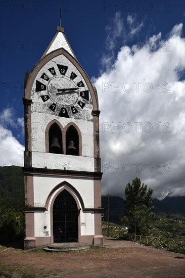 Fatima Chapel on a green hill