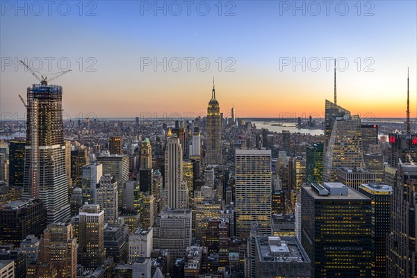 View of Midtown and Downtown Manhattan