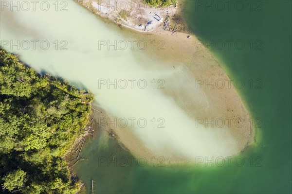 Estuary of the Weissach into the Tegernsee