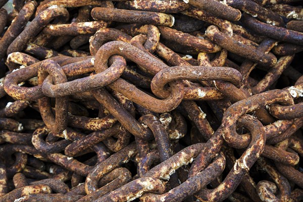 Rusty iron chain