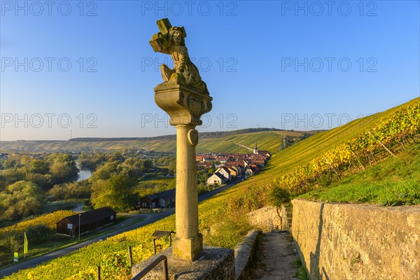 Cloister in the vineyards near Escherndorf am Main near Volkach