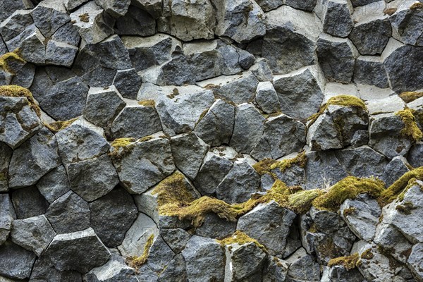 Volcanic basalt columns