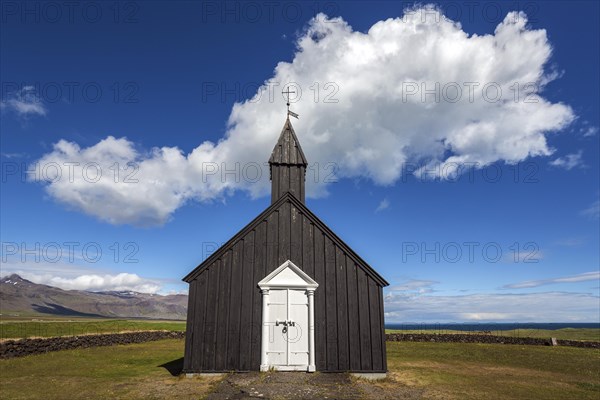 Black wooden church