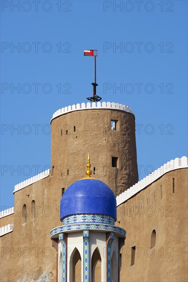 Khor Mosque with Fort Mirani