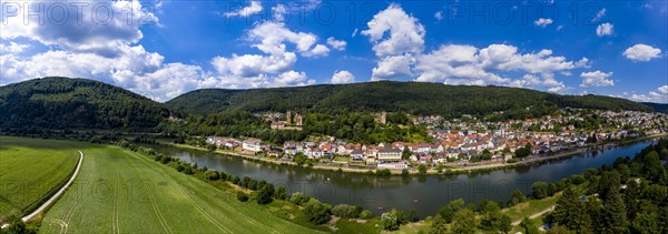 Aerial view of the Vierburgeneck Schadeck Castle