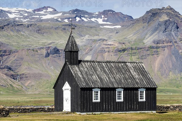 Black wooden church