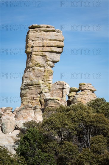 Bizarre rock formation