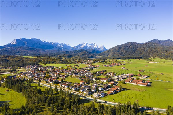 Municipality of Krun off Wetterstein range