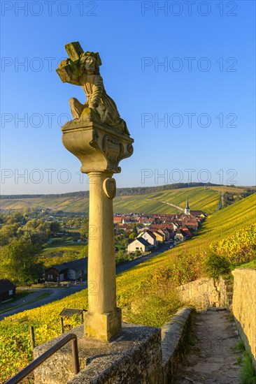 Cloister in the vineyards near Escherndorf am Main near Volkach