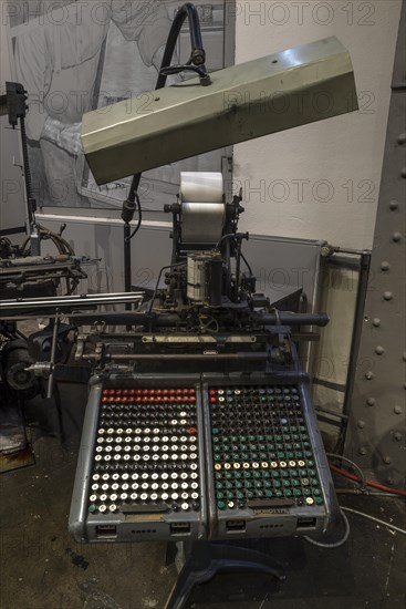 Historical Monotype typesetting machine