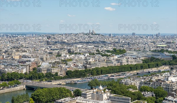 City view with Seine