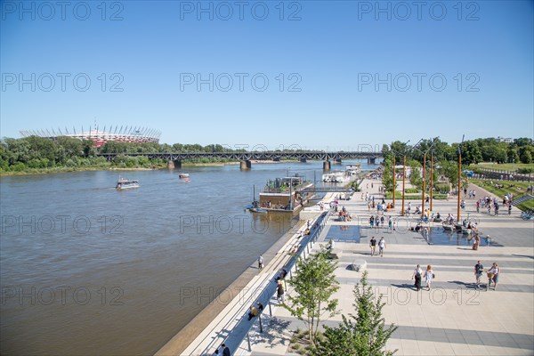 Promenade on the banks of the Vistula River