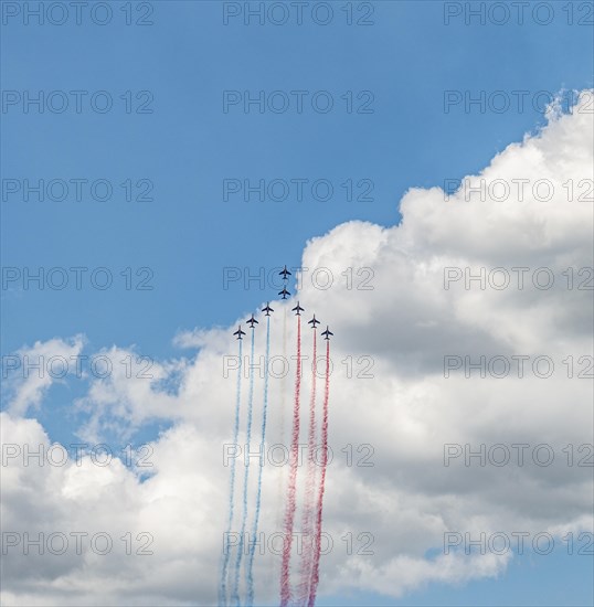 Aerobatics with French flag