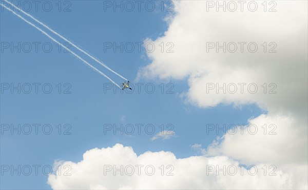 Military aircraft in flight