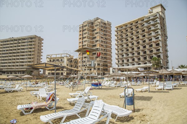 Hotel ruins on the beach