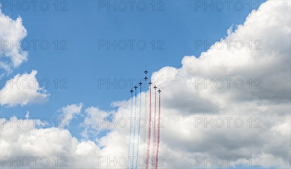 Aerobatics with French flag