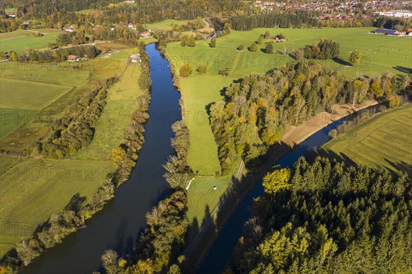 Loisach and Loisach-Isar Canal near Eurasburg