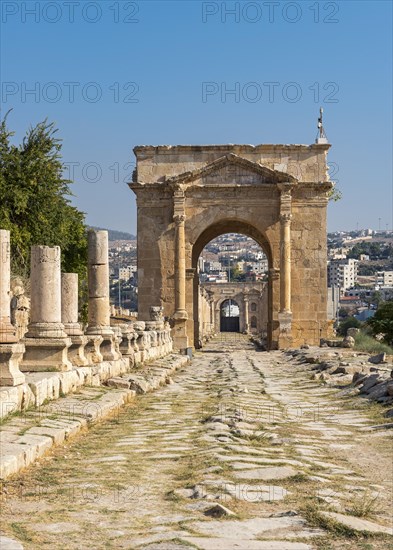 North Gate and Cardo Maximus street