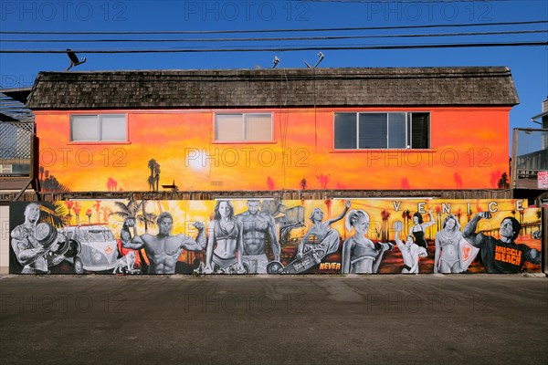 Wall painting about fitness