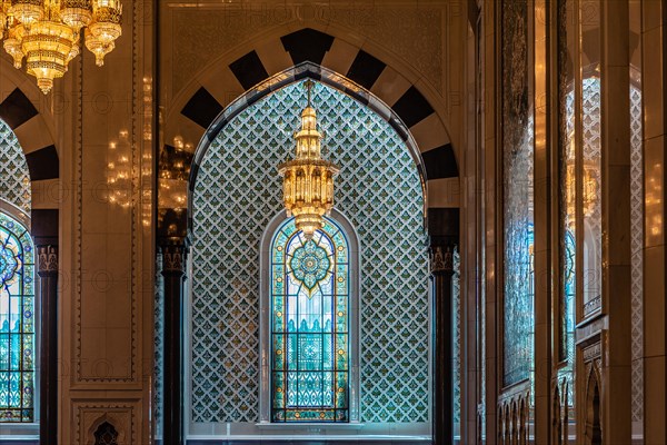 Ornamentally decorated wall with window