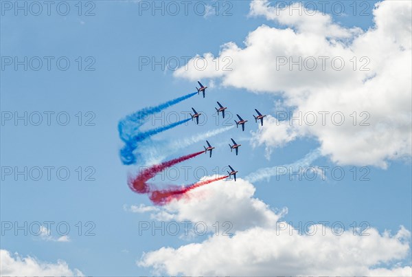 Aerobatics with French flag