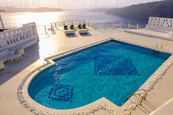 Swimming pool in a hotel