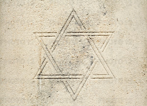 Star of David on Jewish Memorial Stele in St. John's Monastery