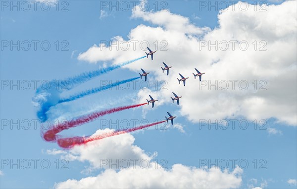 Aerobatics with French flag