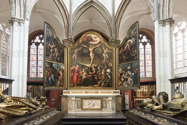 Winged altar with Passion story