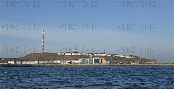 View from the sea to Upper Land and Lower Land