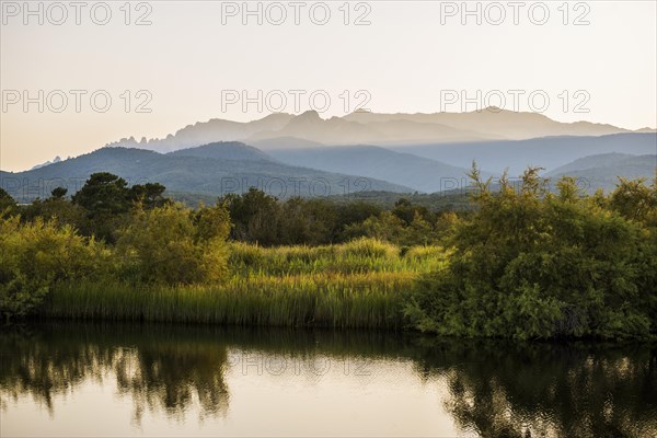 Lagoon and mountains