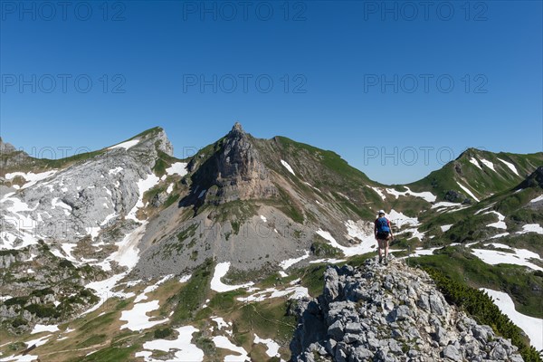 Young woman hiking