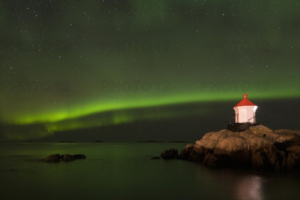 Northern Lights via lighthouse